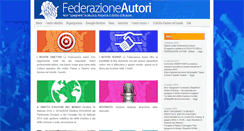 Desktop Screenshot of federazioneautori.com
